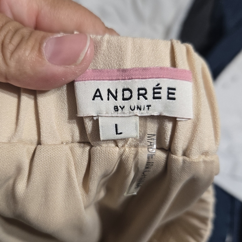 Andree By Unit Ruffle Shorts Belted Sz Large - Picture 4 of 7